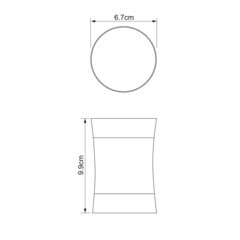 Стакан для ванной WasserKraft Wern настольный нержавеющая сталь (K-7528) - фото 3