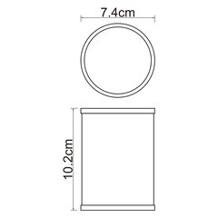 Стакан для ванной WasserKraft Rossel настольный фарфор белый (K-5728) - фото 4