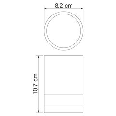Стакан для ванной WasserKraft Inn настольный полирезин бежевый (K-4328) - фото 3