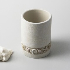 Стакан для ванной WasserKraft Inn настольный полирезин бежевый (K-4328) - фото 2