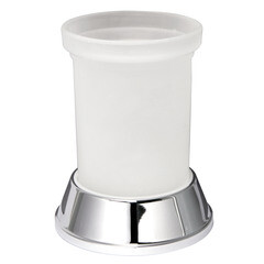 Изображение товара Стакан для ванной WasserKraft Donau настольный стекло матовый/металл хром (K-2428)