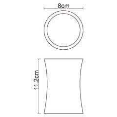 Стакан для ванной WasserKraft Salm настольный полирезин серый (K-7628) - фото 3