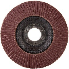 Круг лепестковый торцевой по металлу/древесине Debever 115х22,2 мм P60 конический (FDC 115A 60 72F) - фото 3