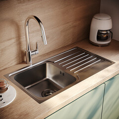 Мойка для кухни Iddis Sound 78х44х18 см врезная с крылом сталь (SND78SDi77) - фото 8