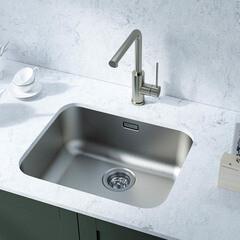 Мойка для кухни Iddis Mate 53,3х43,3х20 см врезная с сифоном сталь (MAT53S0i77) - фото 3