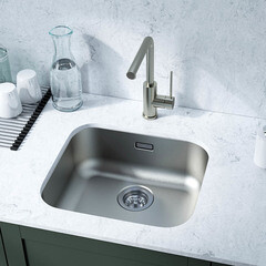 Мойка для кухни Iddis Mate 49х44х18 см врезная с сифоном сталь (MAT49S0i77) - фото 3