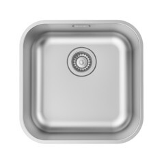 Мойка для кухни Iddis Mate 44,6х44,6х18 см врезная с сифоном сталь (MAT44S0i77) - фото 1