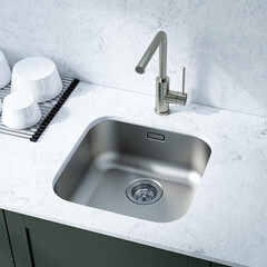 Мойка для кухни Iddis Mate 44,6х44,6х18 см врезная с сифоном сталь (MAT44S0i77) - фото 5