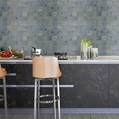 Панель ПВХ 964х484х3 мм цифровая печать Grace мрамор голубой 0,47 кв.м - фото 7