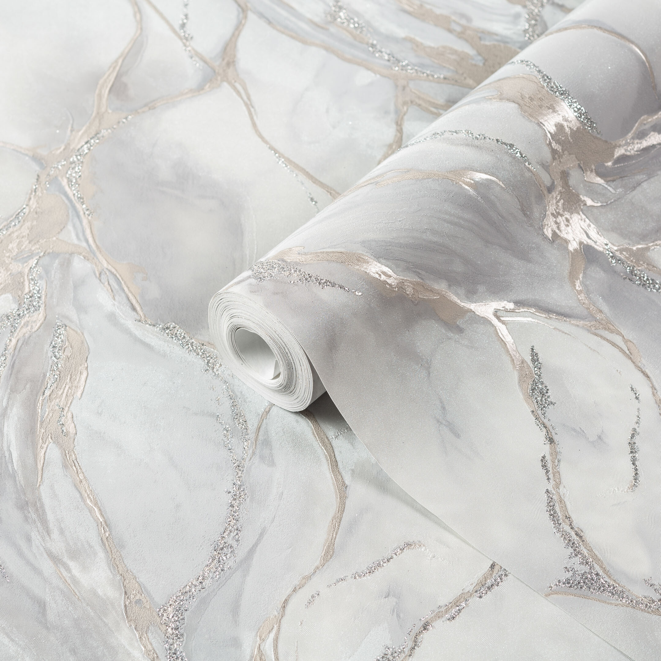 Изображение товара Обои компакт-винил на флизелиновой основе Euro Decor Mineral 7222-11, мраморный рисунок, влагостойк