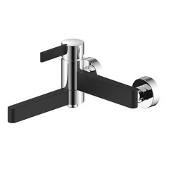 Изображение товара Смеситель для ванны ARGOtech Pers черный/хром однорычажный с коротким изливом с лейкой (35-05PERS)