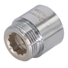 Изображение товара Удлинитель CTM 50 мм х 1 ВР(г) х 1 НР(ш) латунный (CREMF150)