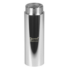 Удлинитель CTM 80 мм х 3/4 ВР(г) х 3/4 НР(ш) латунный (CREMF380) - фото 3