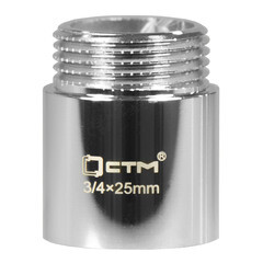 Удлинитель CTM 25 мм х 3/4 ВР(г) х 3/4 НР(ш) латунный (CREMF325) - фото 3