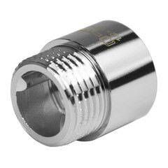 Удлинитель CTM 15 мм х 1/2 ВР(г) х 1/2 НР(ш) латунный (CREMF015) - фото 1