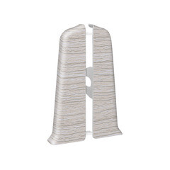 Заглушка торцевая Деконика 70 мм ясень серый левая-правая Г-профиль (2 шт.) - фото 1