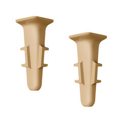 Угол внутренний Деконика 70 мм орех Г-профиль (2 шт.) - фото 2