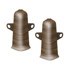 Угол наружный Деконика 70 мм орех Г-профиль (2 шт.)