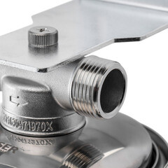 Корпус фильтра Гейзер Премьер для холодной и горячей воды нержавеющая сталь 20BB 1 НР(ш) х 1 НР(ш) серый - фото 5