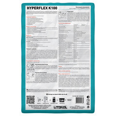 Клей для плитки/ керамогранита/ камня Litokol Hyperflex K100 эластичный серый класс C2 TE S2 20 кг - фото 3