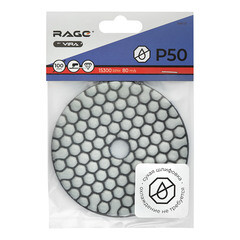 Круг алмазный шлифовальный по камню Rage by Vira гибкий d100 мм P50 для сухого шлифования - фото 3