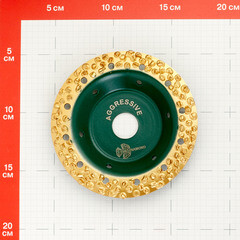 Диск шлифовальный Trio-Diamond Grand Aggressive d125 мм P8-10 на винтовом креплении плоский - фото 2