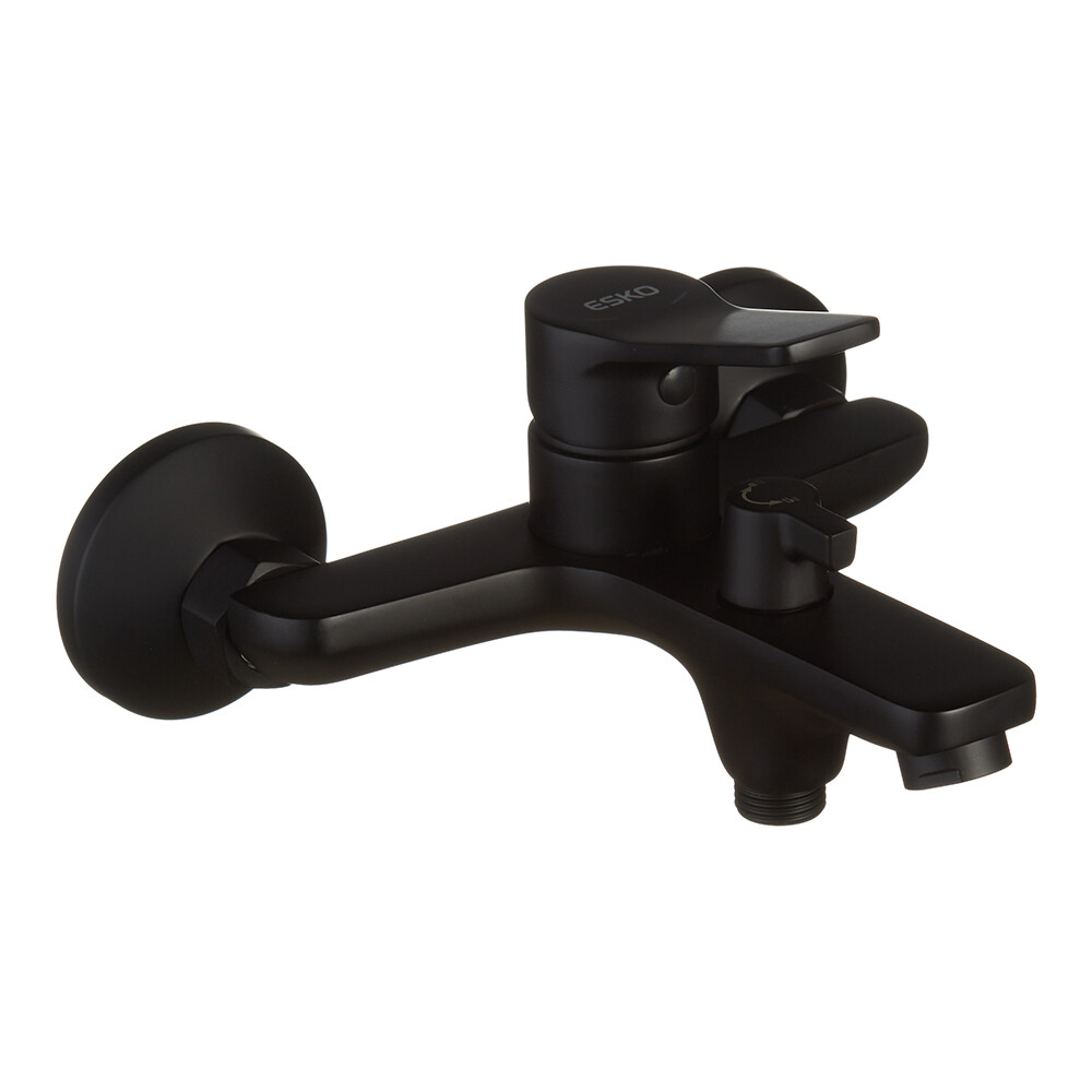 Изображение товара Смеситель для ванны Esko Dubai черный однорычажный с коротким изливом без лейки (DI 54 B)