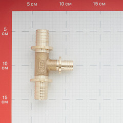 Тройник Tece 25 х 20 х 25 мм редукционный латунный (760515) - фото 2