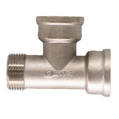 Тройник СТМ 1/2 ВР(г) х 1/2 ВР(г) х 1/2 НР(ш) латунный - фото 4