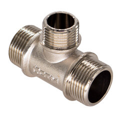 Тройник переходной СТМ 3/4 НР(ш) х 1/2 НР(ш) х 3/4 НР(ш) латунный - фото 3