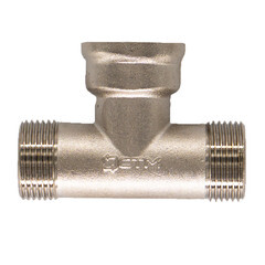 Тройник СТМ 3/4 НР(ш) х 3/4 ВР(г) х 3/4 НР(ш) латунный - фото 4