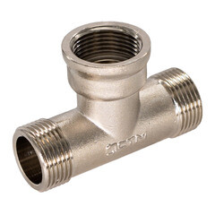 Изображение товара Тройник СТМ 3/4 НР(ш) х 3/4 ВР(г) х 3/4 НР(ш) латунный