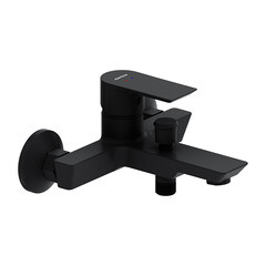 Смеситель для ванны Damixa Apollo черный однорычажный с коротким изливом без лейки (471000300)