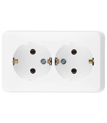 Изображение товара Розетка Systeme Electric Этюд накладная белая (PA16-007B)