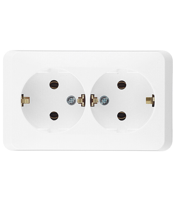 Изображение товара Розетка Systeme Electric Этюд накладная белая PA16-007B