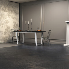 Подстолье металлическое прямоугольное белое 1410х750х710 мм - фото 3