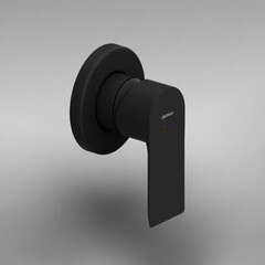 Смеситель для душа встраиваемый Damixa Apollo однорычажный черный (477500300) - фото 5