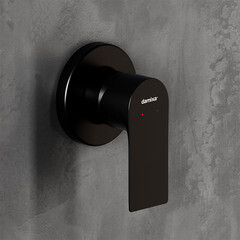 Смеситель для душа встраиваемый Damixa Apollo однорычажный черный (477500300) - фото 3