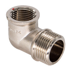 Угол переходной CTM 3/4 НР(ш) х 1/2 ВР(г) латунный - фото 3