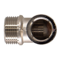 Угол переходной CTM 3/4 НР(ш) х 1/2 ВР(г) латунный - фото 2