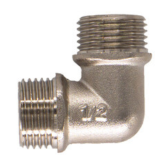 Угол с ограничителем CTM 1/2 НР(ш) х 1/2 НР(ш) латунный - фото 4