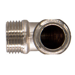 Угол с ограничителем CTM 1/2 НР(ш) х 1/2 НР(ш) латунный - фото 2