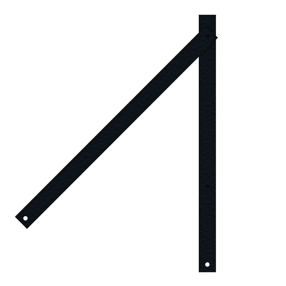 Планка торцевая кровельного ограждения Ювента КО-СТ-09 черная