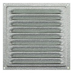 Изображение товара Решетка вентиляционная оцинкованная сталь НашВент МВМ 200с 200х200 мм с сеткой без покрытия