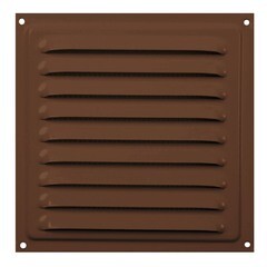 Изображение товара Решетка вентиляционная стальная НашВент МВМ 300с 300х300 мм с сеткой коричневая