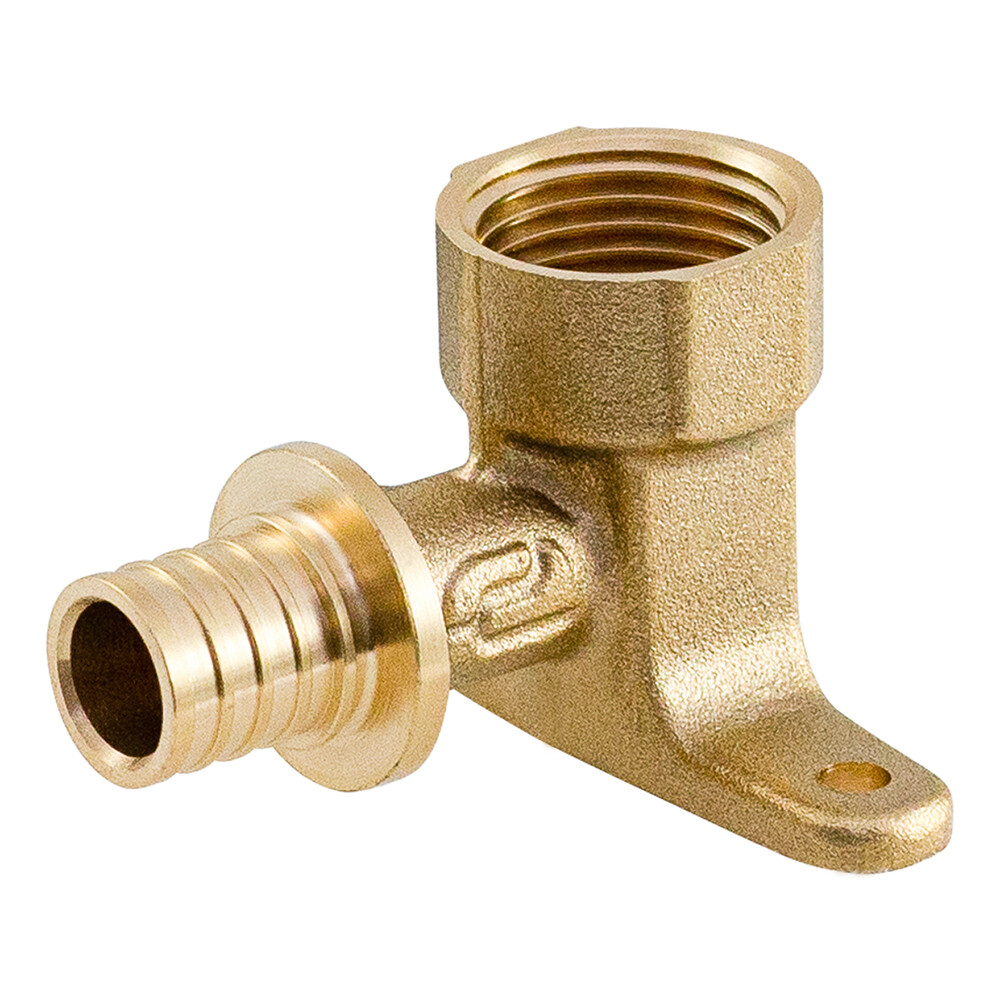 Изображение товара Уголок аксиальный латунный Ondo 16 мм х 1/2 для труб систем водоснабжения и отопления