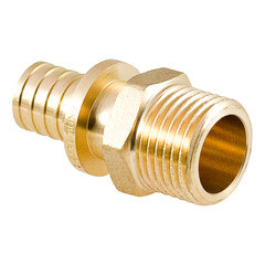 Соединитель прямой Ondo 16 мм х 1/2 НР(ш) латунь (OXM01612) - фото 3