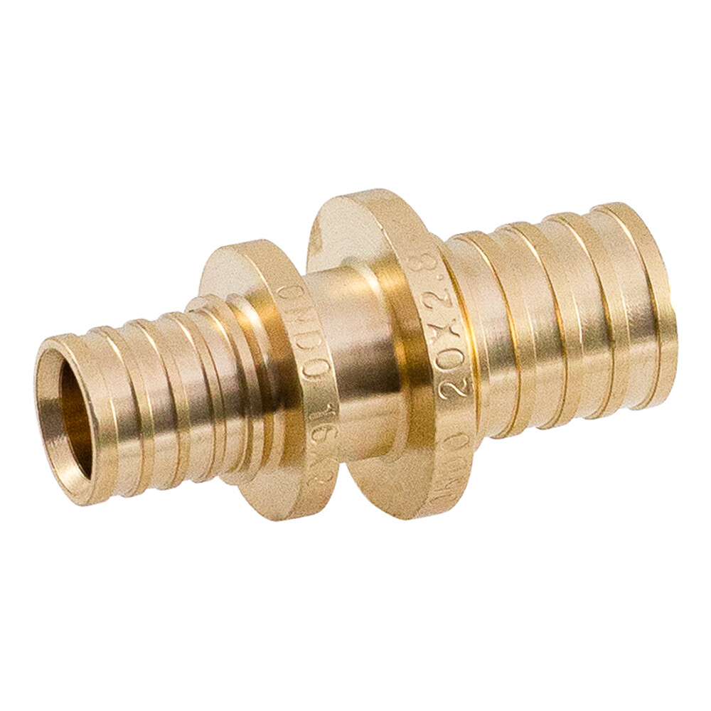 Изображение товара Муфта Ondo 20 х 16 мм латунь соединительная для пиэтиленовых труб