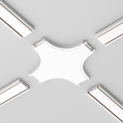 Коннектор для магнитного шинопровода X-образный Maytoni Technical Radity белый (TRA084CX-11W) - фото 3