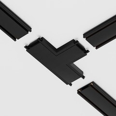 Коннектор для магнитного шинопровода T-образный Maytoni Technical Radity черный (TRA084CT-11B) - фото 3